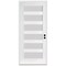 Codel Doors 32" x 96" Primed White Contemporary Flush-Glazed Exterior Fiberglass Door 2880LHISPSF20F6LS491615M - alternate 1